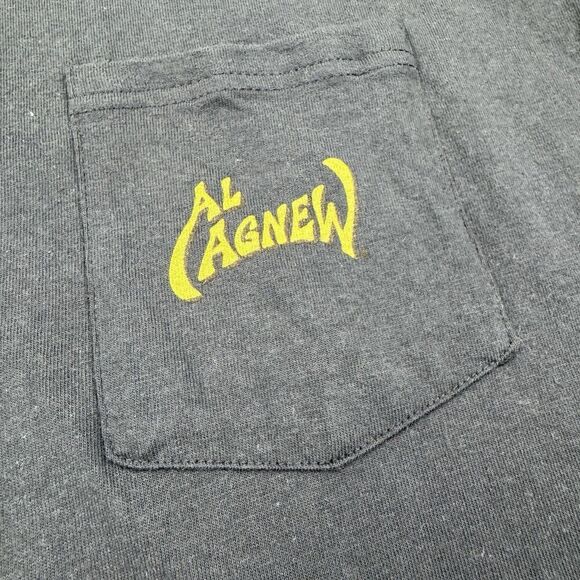 AL AGNEW Gray Long Sleeve T-Shirt Men's Size XL Bald Eagle Mountain River Pocket - Picture 6 of 8